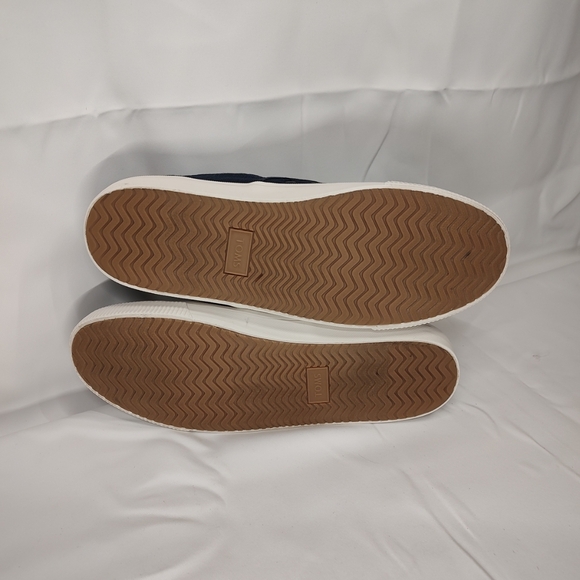 TOMS Clemente Slip On Mens Sz 10 Blue Canvas Sneakers Casual Shoes EUC! - Picture 6 of 7